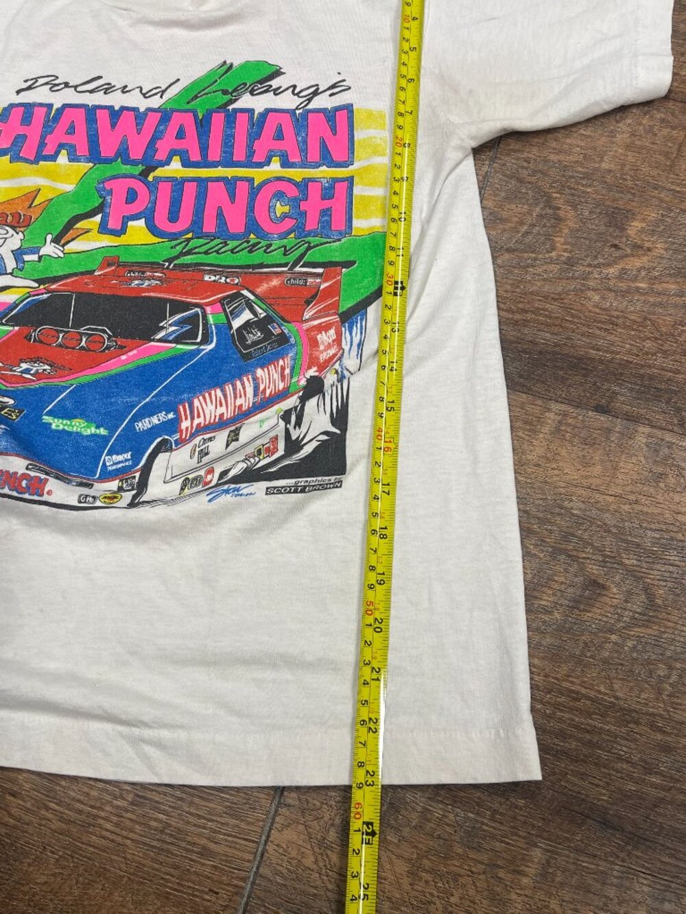 Vintage Hawaiian Punch NHRA Funny Car Double Sided Tee USA - Picture 5 of 8